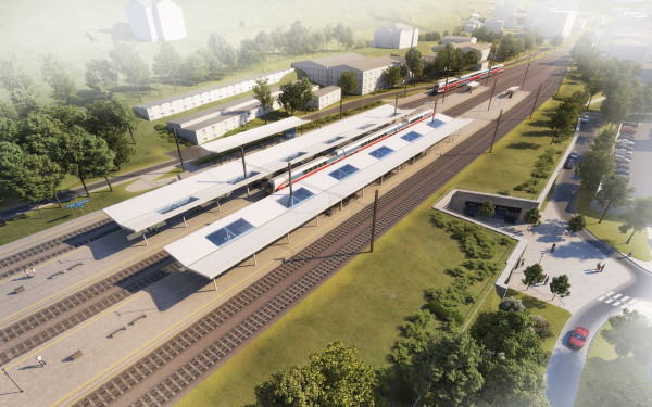 Preview visualization of railway station (ŽST)