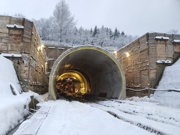 Excavated tunnel