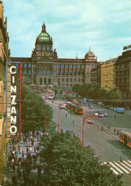 Václavské náměstí in sixties