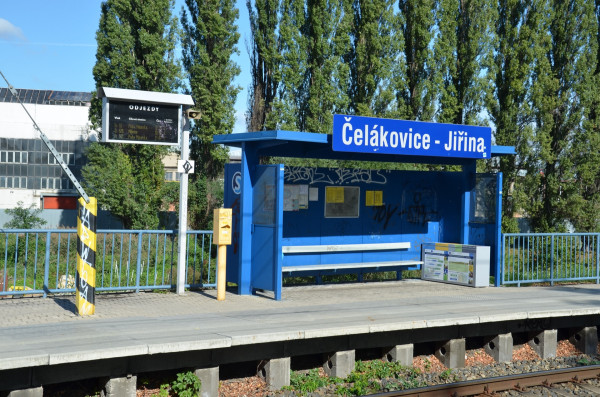 Čelákovice - Jiřina original train stop