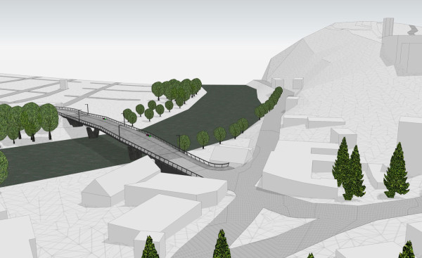 Schematic overview with the castle
