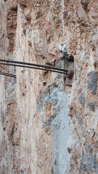 Anchoring of underground