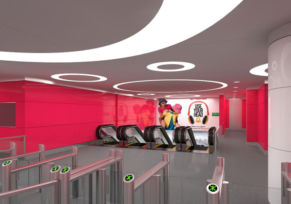 Jubilejnaja station - entrance