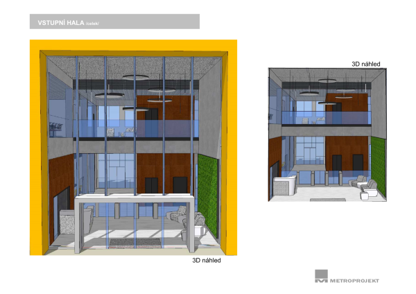 3D preview - entrance hall