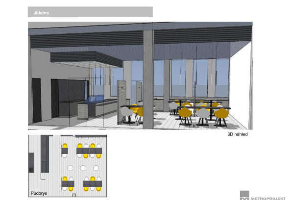 3D preview - cafeteria