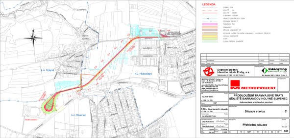 New tram line Barrandov - Holyně - Slivenec