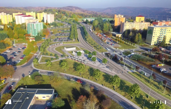 Visualization of the tram loop Ečerova