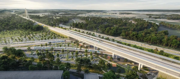 Jihlava High-speed railway terminal - departure hall and transfer hub