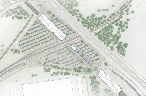 Jihlava High-speed railway terminal - situation