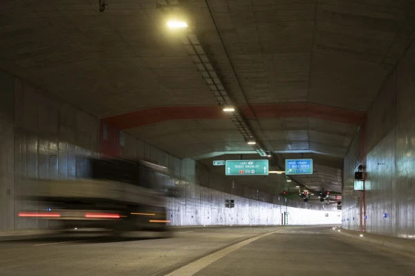 Completed tunnel before opening to traffic