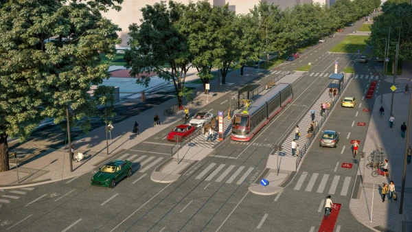 ramvajová trať Počernická – vizualizace Onixia solutions s.r.o.
