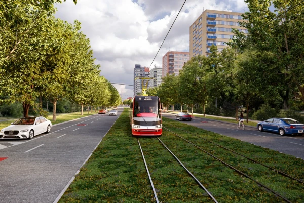 Tramvajová trať Počernická – vizualizace Onixia solutions s.r.o.