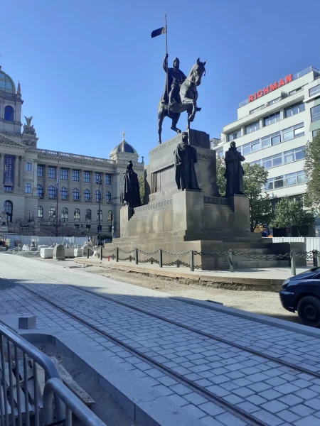 Track at the St. Wenceslas Monument