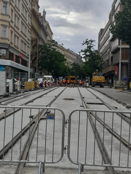 Connection to Vinohradská street