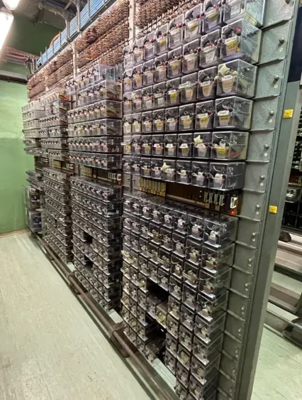 Relay room in Háje metro station