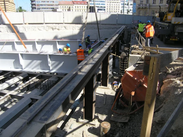 30.4.2024 Steel elements of the coupled  steel concrete ceiling structure