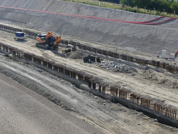 Preparatory works for laying concrete for ceiling structures