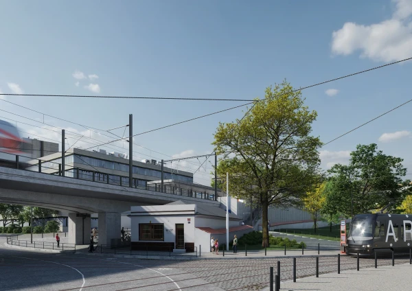 Nový most od výstaviště Praha zdroj Správa železnic s.o.